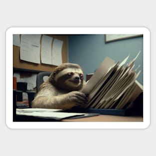 Office Sloth Sticker